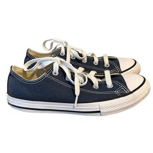 Converse All Star Chuck Taylor‎ Low Top Sneakers Size 2  Kids Navy Blue Shoes